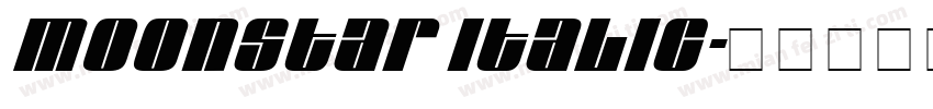 Moonstar Italic字体转换
